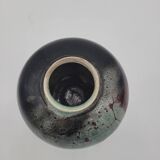 Glazed ceramic ball vase