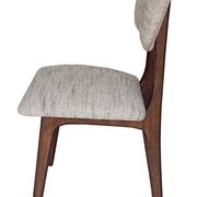 Butterfly Mid-Century dining chair in Peony cotton, Poland, 1960s