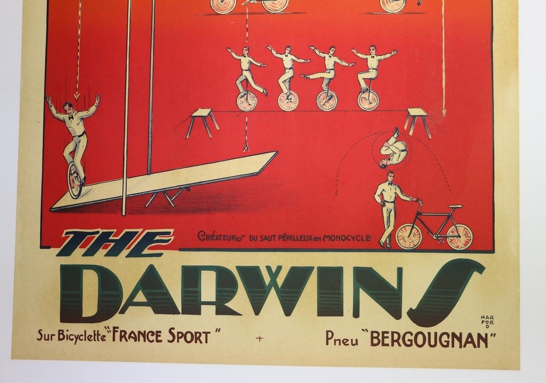 Poster Darwin's circus, 1920-30