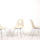 Ensemble de 4 chaises Eames en fibre de verre avec base en H pour Fehlbaum par Herman Miller