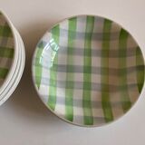 Set of 8 plates Croisette 1960 Badonwiller