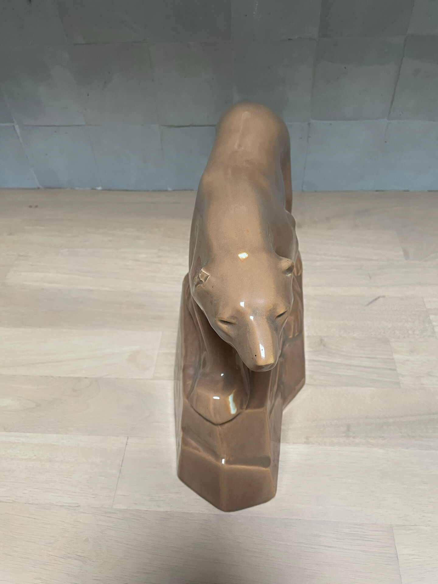 Art Deco polar bear statue
