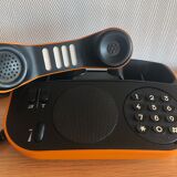 Vintage PTT Phone Telic t75 Orange from 1975