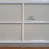 Rectangular dish in vintage Limoges enameled porcelain