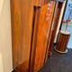 Biedermeier Armoire, Walnut Veneer, Full Columns, Austria/Vienna around 1825
