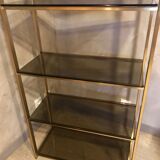 Brass and glass shelf