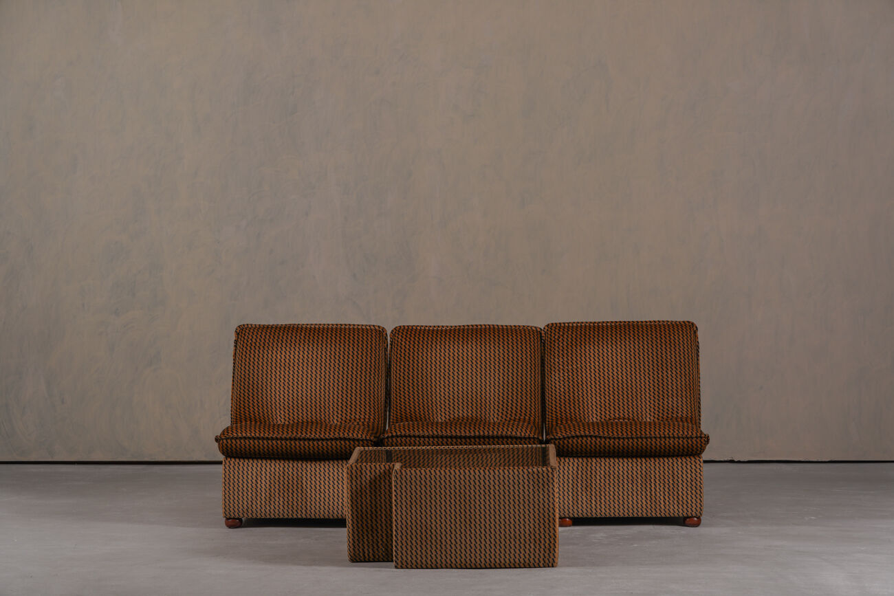 Vintage modular sofa and table set, Italy 1970’s