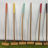Vintage croquet game with trolley