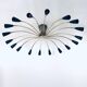 Sputnik 18-Arm Ceiling Lamp from Kaiser Leuchten, Germany, 1950s