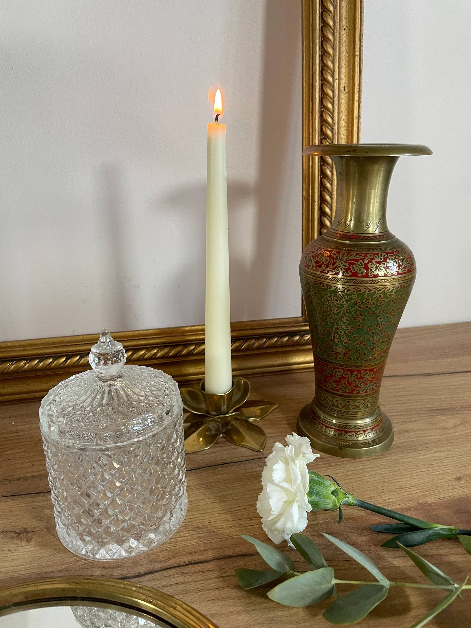 Vintage brass vase