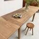 Table de ferme chêne 270 cm avec allonges