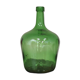 Dame Jeanne vintage emerald green glass demijohn 25cm
