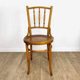 Paire de chaises bistrot cannées Mundus Ungvar Ungarn 1900