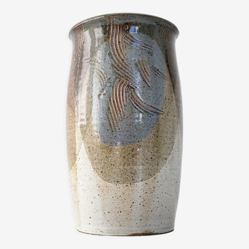 Vase en grès vintage 1970
