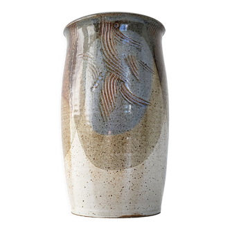Vase en grès vintage 1970