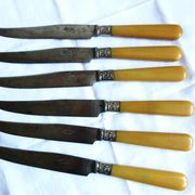 Art Deco cutlery, spoons, forks and table knives.