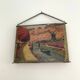 Vintage barber tryptic mirror 41x16cm