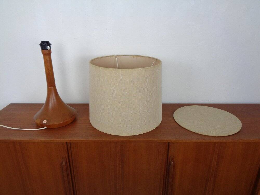 Danish Teak Table Lamp from Kirk, 1960s