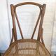 High cane bistro chair and curved wood