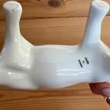 Milk jug French white porcelain cow-shaped creamer vi