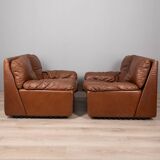 Paire de fauteuils années 1970 mod. bonheur design ammannati & vitelli pour brunati
