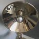 Glory industrial clamp lamp, chrome reflector shade, Germany, 1950s