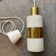 Suspension vintage en opaline et laiton
