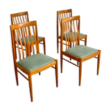 4x Danish Teak Dining Chairs by H.W. Klein for Bramin 1960s