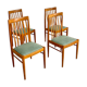 4x Danish Teak Dining Chairs by H.W. Klein for Bramin 1960s