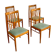 4x Danish Teak Dining Chairs by H.W. Klein for Bramin 1960s