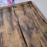 Old wooden console desk