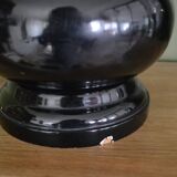 Turned wood lamp