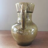 Vintage ceramic pitcher and 6 cups