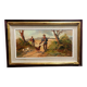 Renzo Martini - Hunters - Oil painting on plywood 60x30 cm