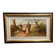 Renzo Martini - Hunters - Oil painting on plywood 60x30 cm