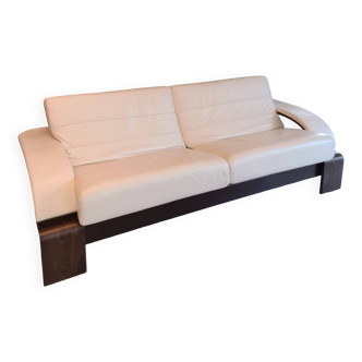 roche bobois polo leather sofa