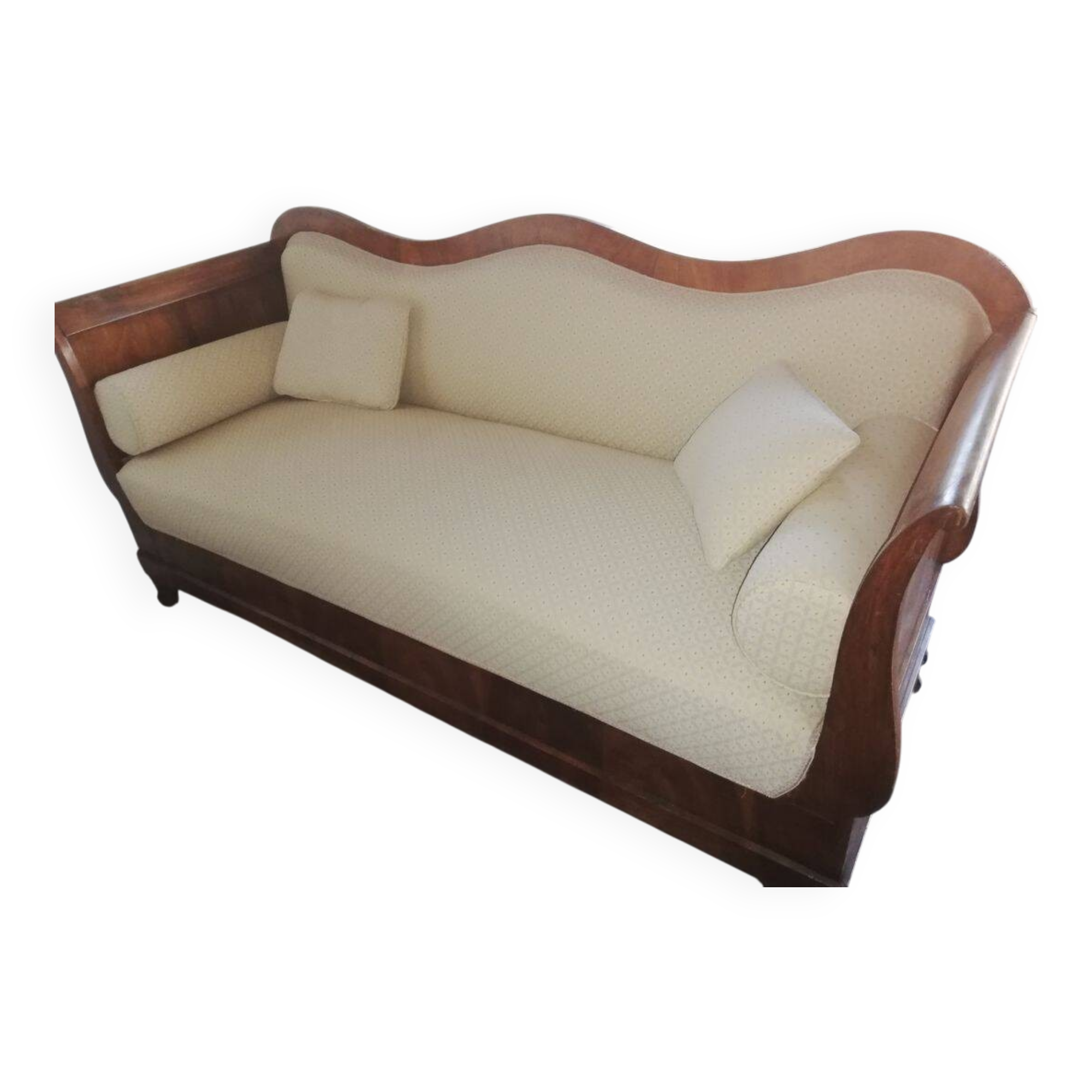 Canapé with a movable backrest from the Restoration period.