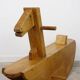 50s wooden rocking horse