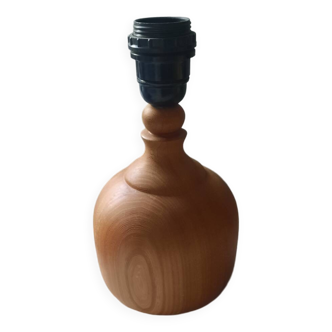 Raw wood lamp base