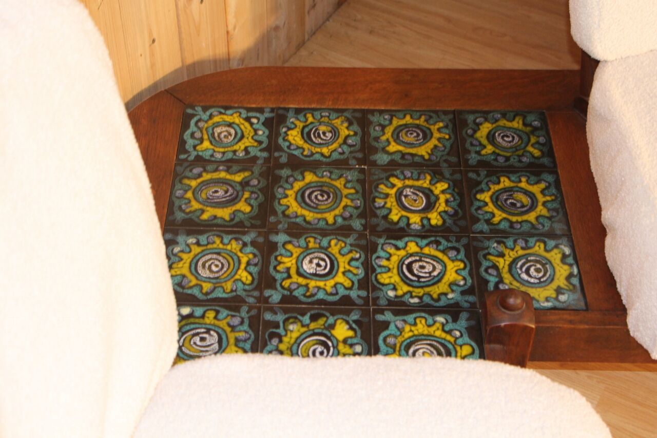 corner sofa by Guillerme et Chambron 1960