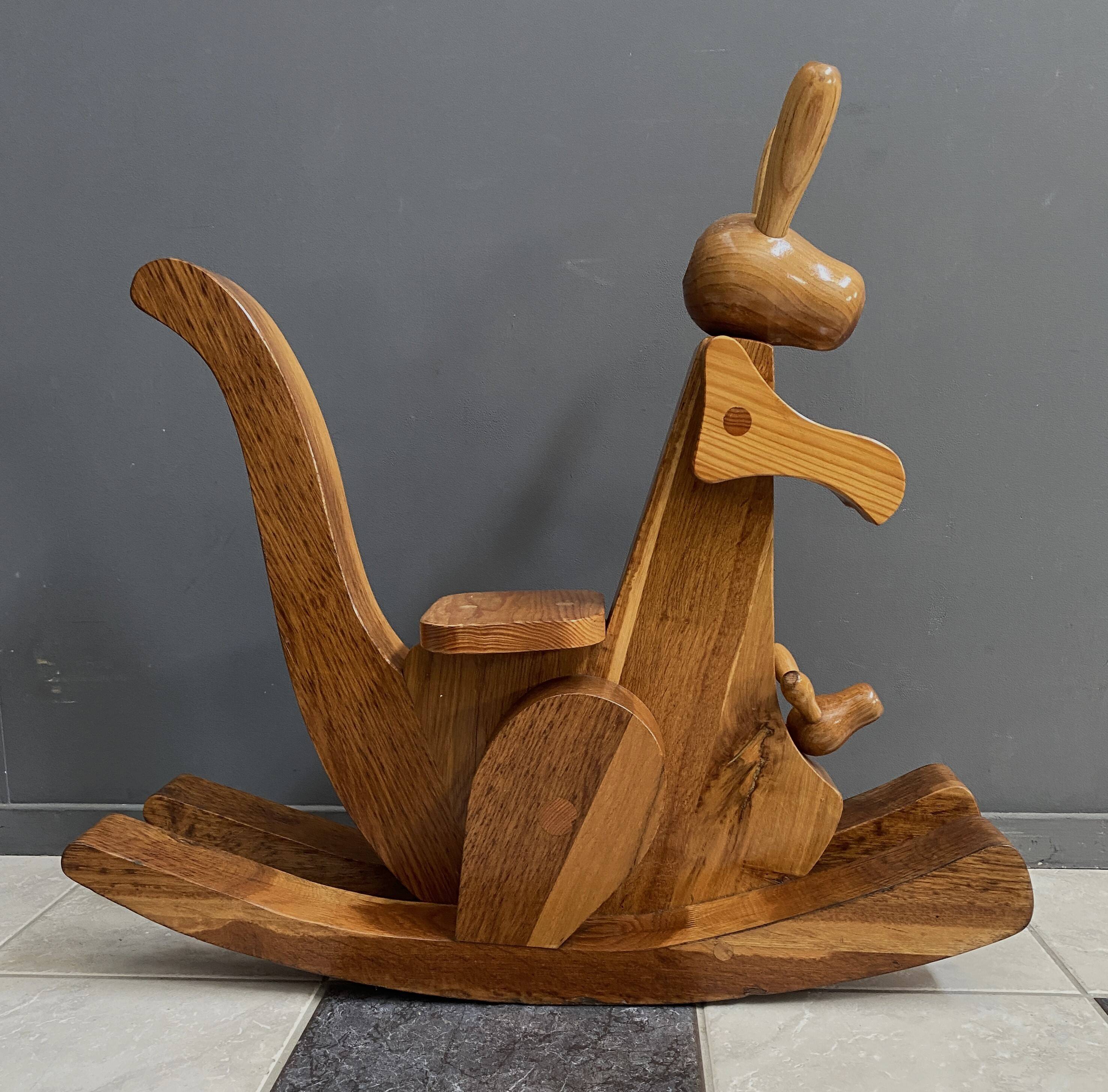 wood Kangaroo (rocking horse)