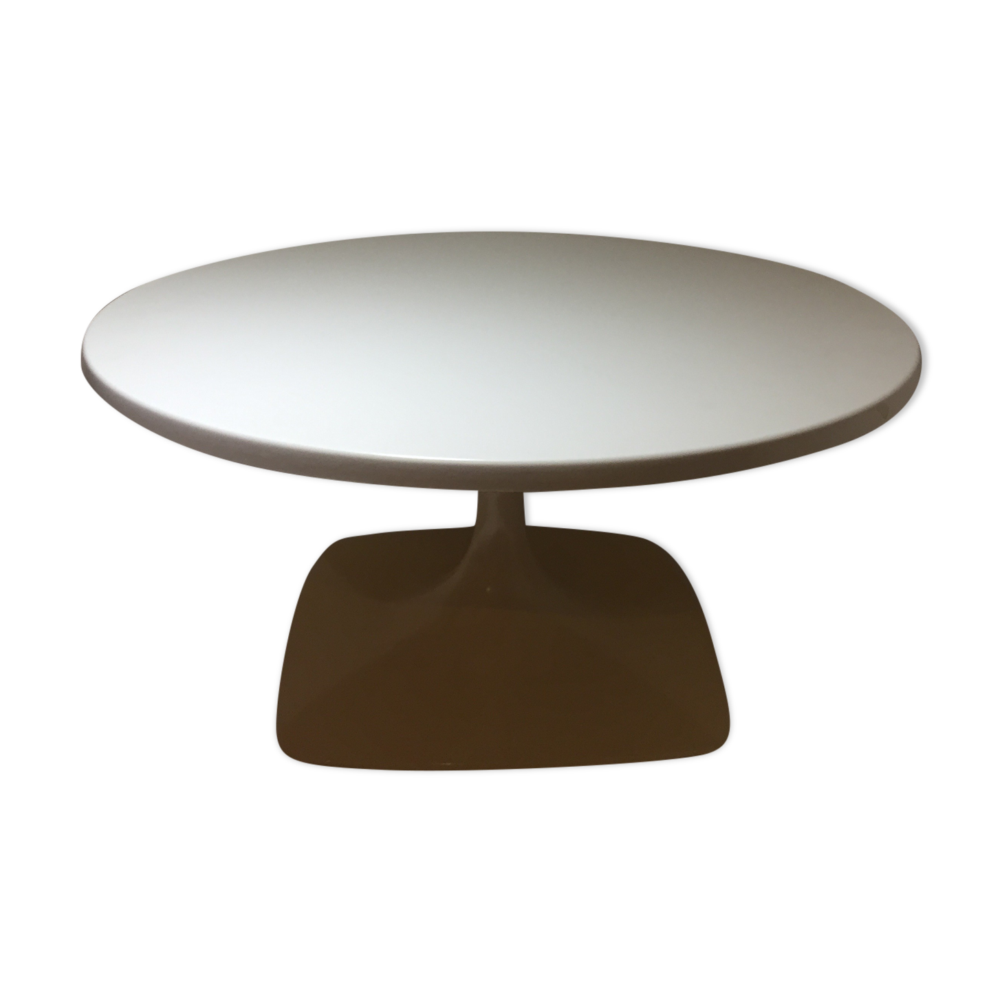 Coffee table tulip feet Stamp Nurieux, France, year 1970