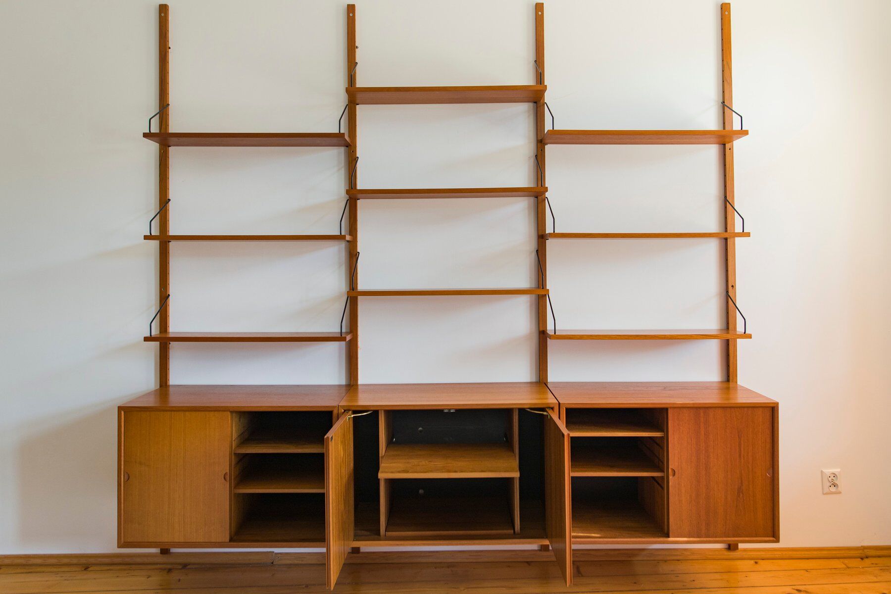 Modular wall storage system by Poul Cadovius for Cado, 1960s
