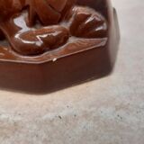 Lion stylized art deco earthenware of Saint Clement