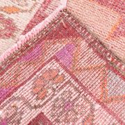 3x13 Rug For Kitchen Red Beige Oushak Vintage Runner Rug, 83x386Cm