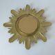 Vintage Gold Sunburst Wall Mirror Made in Italy 1960's Hollywood Regency