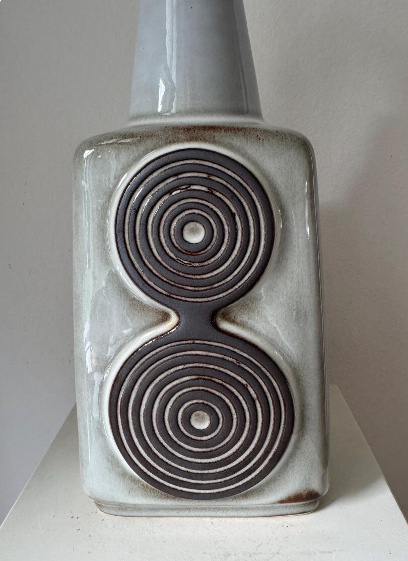Table lamp in stoneware and ceramic by Einar Johansen for Søholm Stoneware, Denmark, 1960s