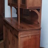 Art Nouveau Art Deco sideboard in blond walnut