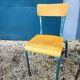 Lot de 3 chaises d'école vintage