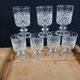 7 vintage wine glasses